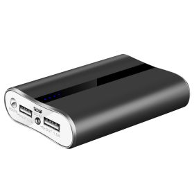 1Pc 12000mAh Portable Charger With Dual USB 3.1A Output Power Bank Ultra-Compact External Battery Pack Fast Charging