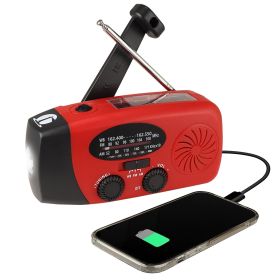 4 in 1 Dynamo Solar NOAA Weather Band Radio and Flashlight