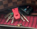 2-Piece Plastic Raptor Whistle with Key Chain & Zipper Ring (115 dB)