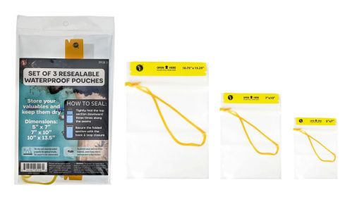 Waterproof Utility Pouch, Set of 3