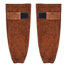 VEVOR Leather Welding Sleeves Heavy Duty Cowhide Flame Resistant Work Sleeves