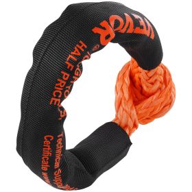 VEVOR Soft Shackle Synthetic Recovery Rope 2PCS 1/2"x22" 44092lbs Break Strength