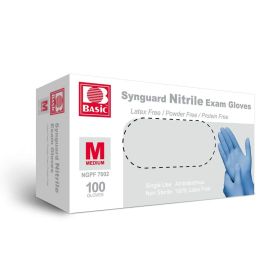Nitrile Gloves - 100 per box (size: Meduim)