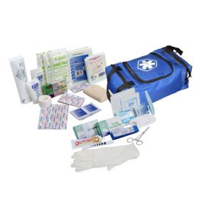80 Piece First Responder Kit / Jump Bag (Color: Blue)