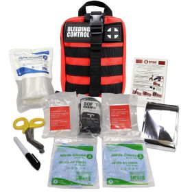Personal Bleeding Control Kit - Stop the Bleed Kit (Option: Red Molle Bag)
