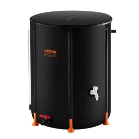 VEVOR Collapsible Rain Barrel Rain Catcher with Spigots and Overflow Kit (size: 100 Gal.)