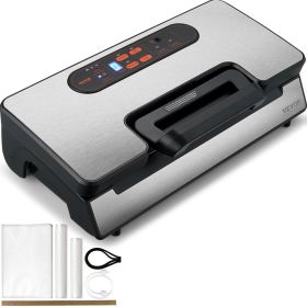 VEVOR Vacuum Sealer Machine, Powerful Dual Pump and Dual Sealing, Dry and Moist Food Storage (Option: 90 Kpa 130W)