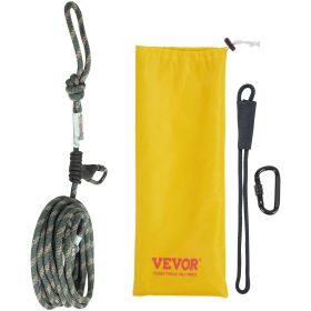 VEVOR Tree Stand Safety Rope, Treestand Lifeline Rope 30KN Breaking Tension, 0.6'' Hunting Safety Line with Prusik Knot (size: 30 Ft / 91.44 M)